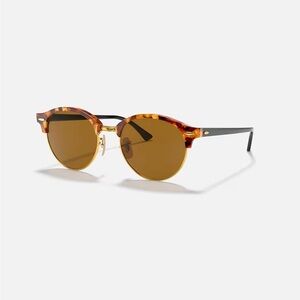 Ray-Ban RB4246 Clubround Classic Sunglasses in Brown Havana